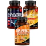 Joint Health Bundle Turmeric , Glucosamine, Cod Liver Oil Tablets