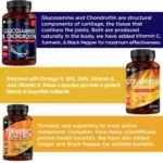 Joint Health Bundle Turmeric , Glucosamine, Cod Liver Oil Tablets - Image 3