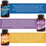 Beauty Value Bundle: Collagen, Biotin, Vitamin C Tablets - Image 2