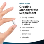 Creatine Monohydrate | 180 Tablets - Image 6