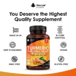 Turmeric, Curcumin & Ginger | 180 Tablets - Image 5